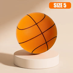 Silent Basketball Size 5 Orange Stripes Soundless Indoor Training