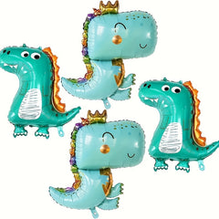 4pcs Dinosaur Foil Balloons Birthday Party Decoration Inflatable Animal Balloons
