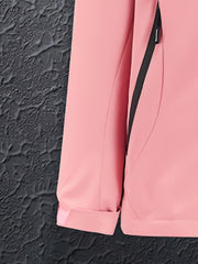 Women's Soft Shell Ski Jacket Windproof & Waterproof Full Zipper Snow Coat