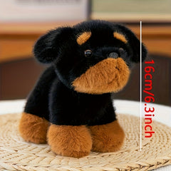Dog Plush Toy Collection - Golden Retriever, Basset Hound, Schnauzer, Rottw