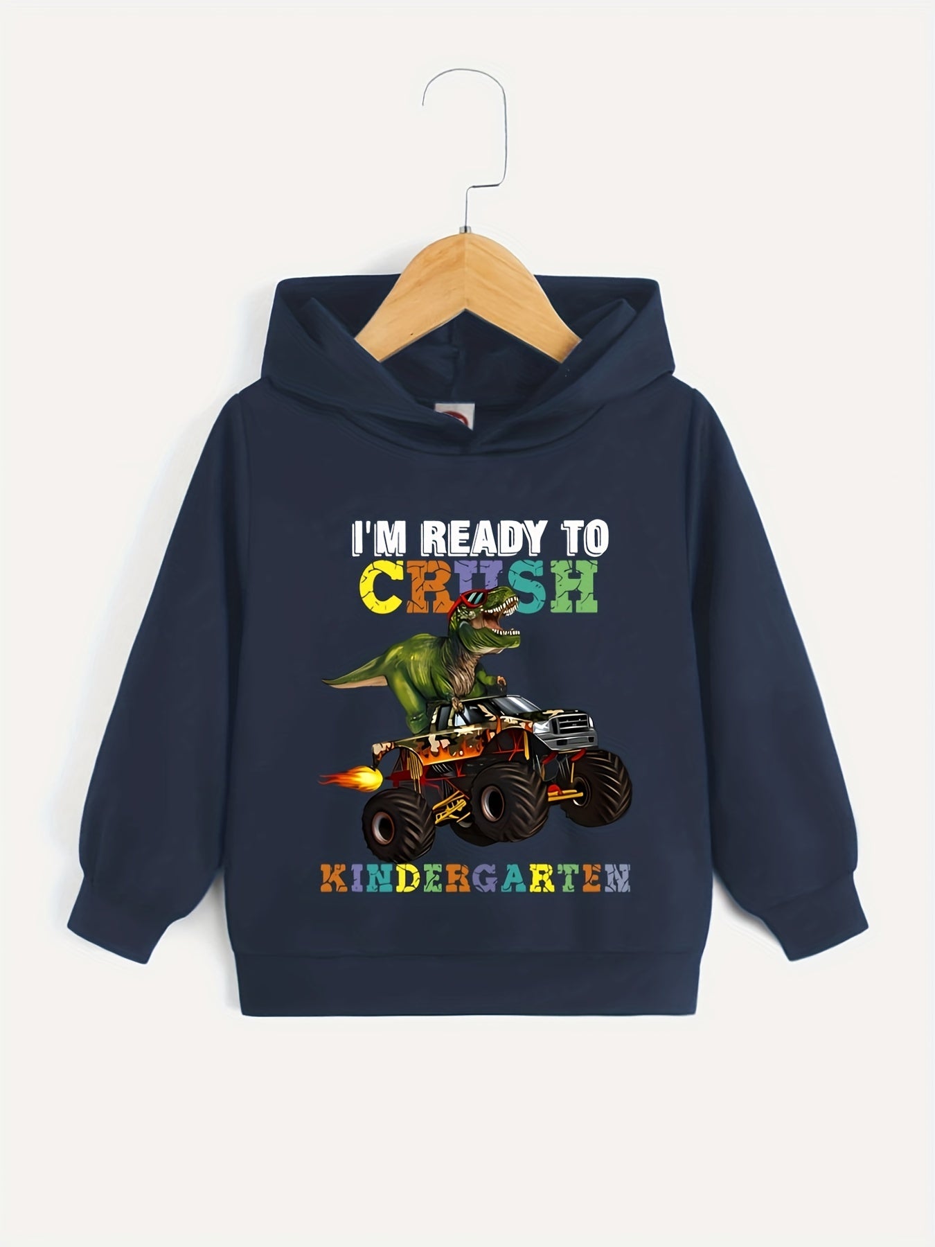 Funny Dinosaur Hooded Sweatshirt for Boys