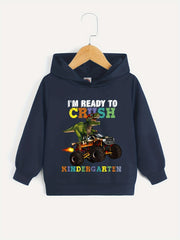 Funny Dinosaur Hooded Sweatshirt for Boys