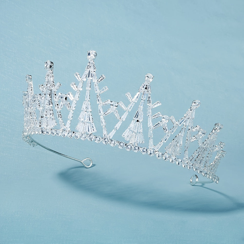 Rhinestone Crown Hairband Headband Party Favor Princess Tiara Wedding Cosplay