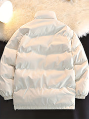 Men's Thickened Cotton Padded Jacket Lamb Fleece Warm Coat Winter