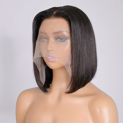 Short Bob Lace Front Human Hair Wig 13x4 Pre Plucked with Baby Hair