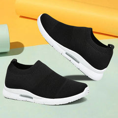 Women's Flying Woven Sneakers Textured Running Shoes