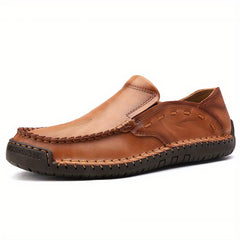 Men's Comfy Stitch Loafer Shoes Soft Sole Anti-skid Flat Shoes