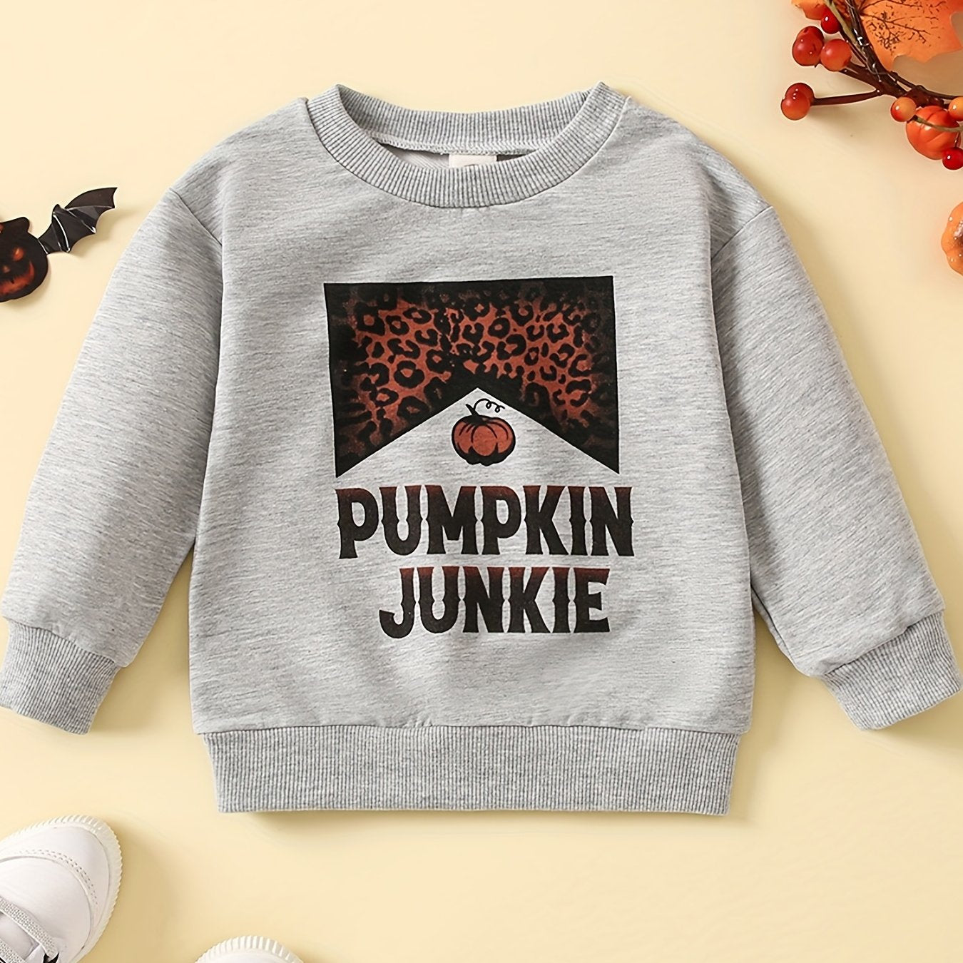 Baby Boys Casual Long Sleeve Sweatshirt Toddlers Letter Print Pullover Tops