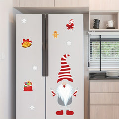 Christmas Dwarf Elf Magnetic Refrigerator Sticker Home Decor