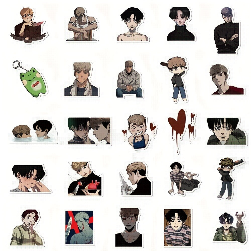 50pcs Anime Kill Tracking Series Stickers Waterproof DIY Creative Stickers