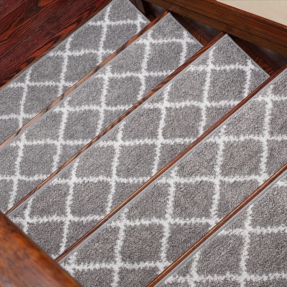 15pcs Non Slip Carpet Stair Treads 76 X 20 Indoor Runners for Wooden Steps