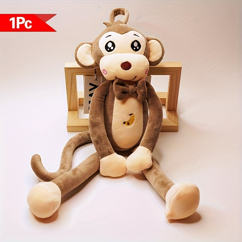 Adorable Monkey Plush Toy Soft & Cuddly Animal Friend for Playtime Festive Decor