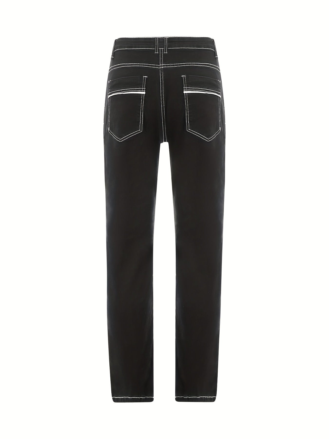 Men's Slim Fit Distressed Straight Leg Jeans