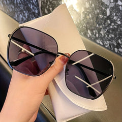 Polarized Square Sunglasses Metal Glasses UV400