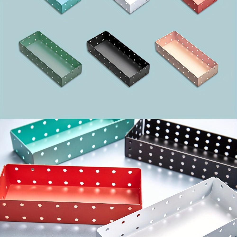 Metal Polish Pencil Container Box Pen Holder Organizer