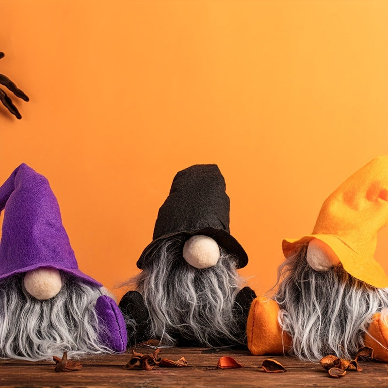 Mini Witch Dwarf Doll for Holiday Decoration Halloween Christmas