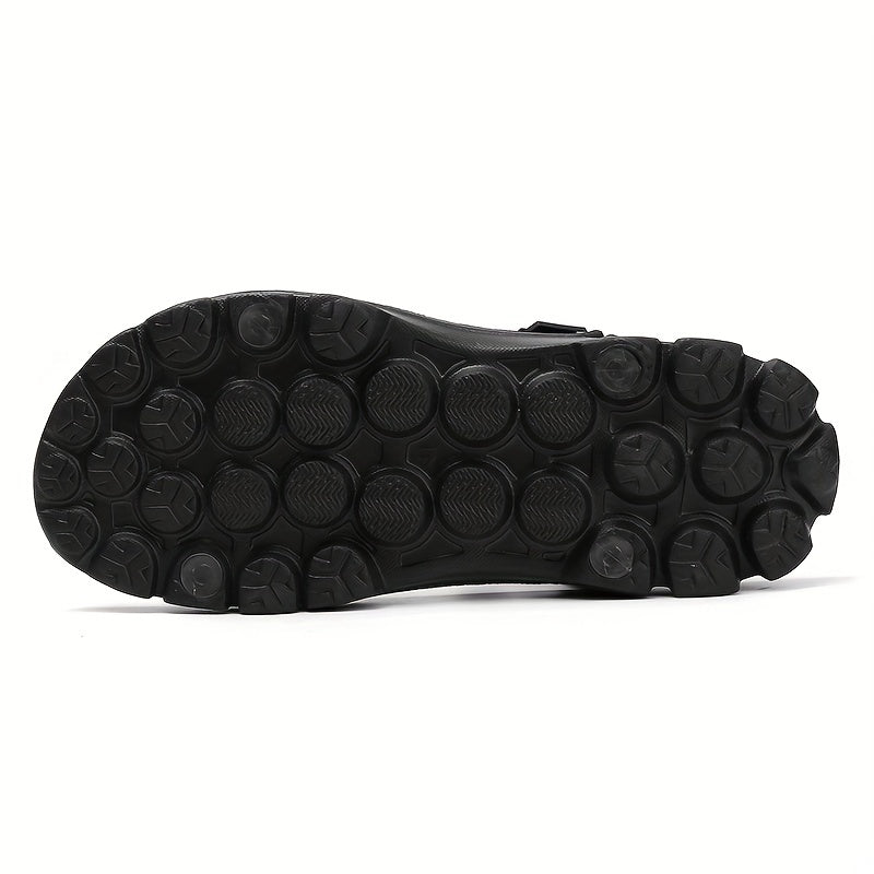 Men's Hook And Loop Non Slip Sandals Comfy Beach Shoes