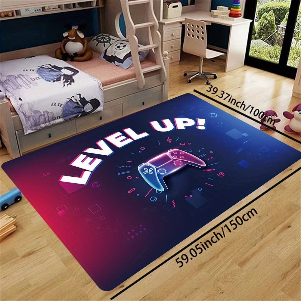 Gaming Area Rug Game Controller Pattern Decorative Carpet