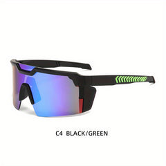 Men's Outdoor Sports Riding Sunglasses Anti Glare Anti UV Large Frame Glasses