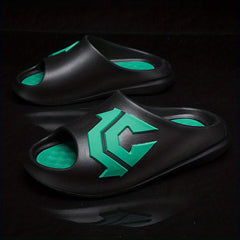 Men's Non Slip Slides Lightweight Open Toe Quick Dry Slippers