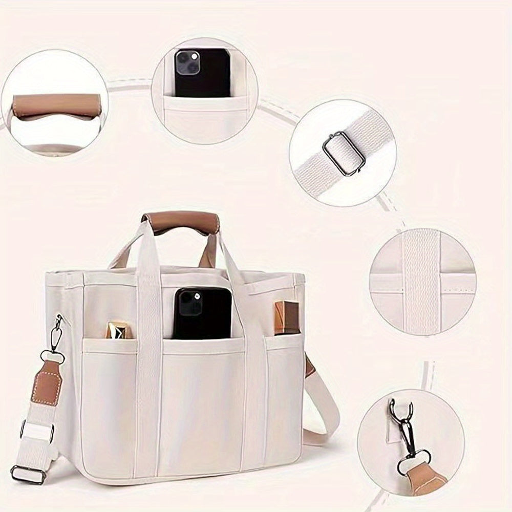 Polyamide Canvas Tote Bag Large Capacity Mummy Diaper Work Travel Handbag