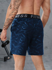 Men's Alphabet Print Sports Shorts Sweatpants
