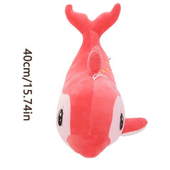 Cute Dolphin Plush Toy with Expressive Eyes