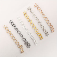 50pcs Alloy Extender Chain Necklace Bracelet Extension Accessories