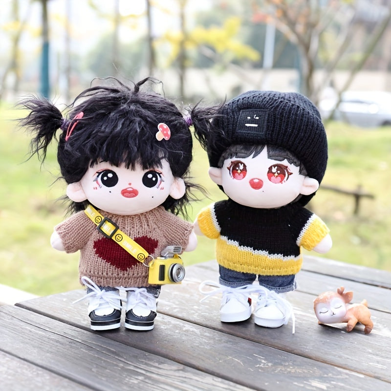Plush Baby Clothes Knitted Sweaters and Shorts for Dolls