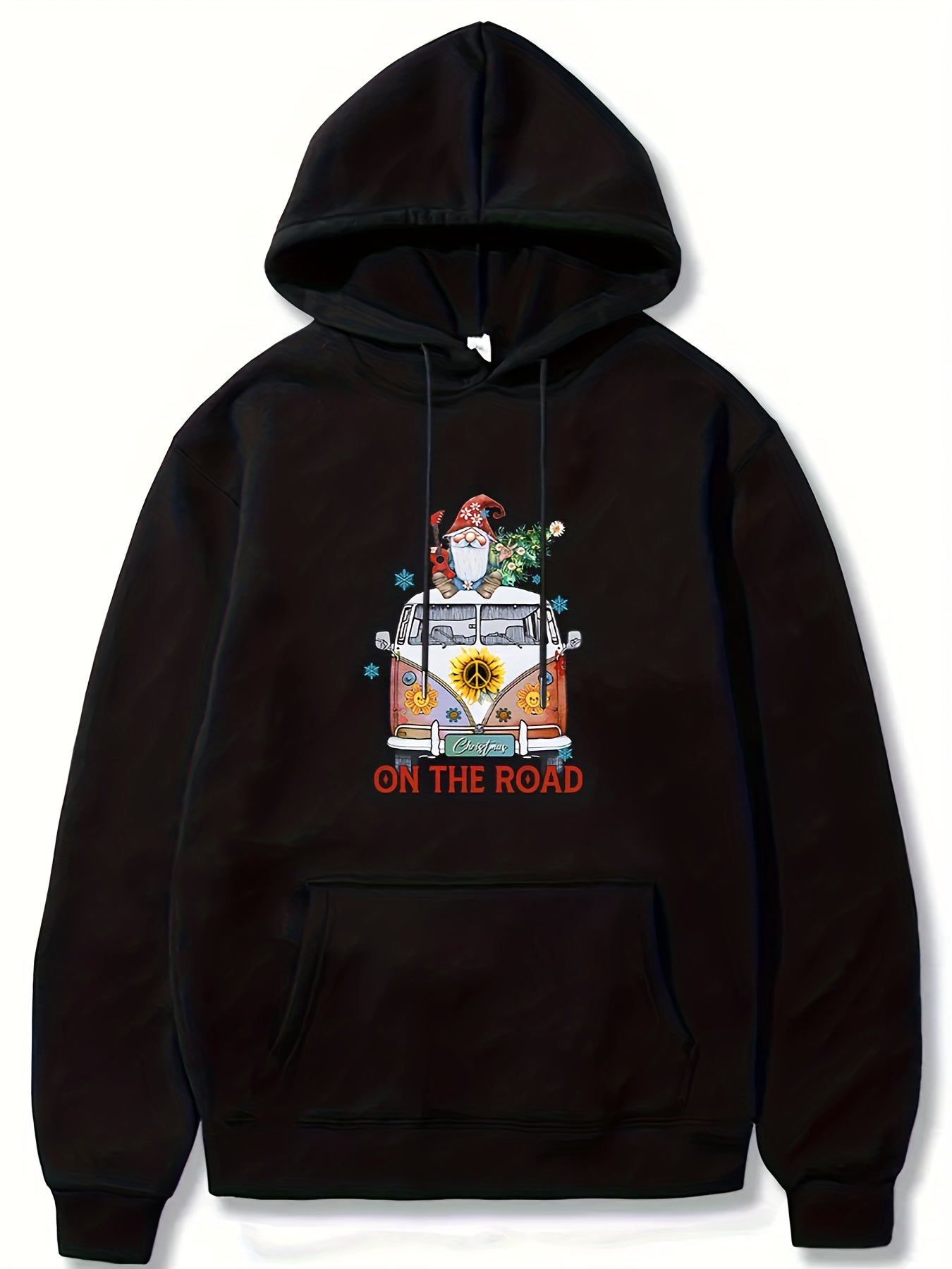 Christmas Style Van Print Hoodie Men Graphic Sweatshirt