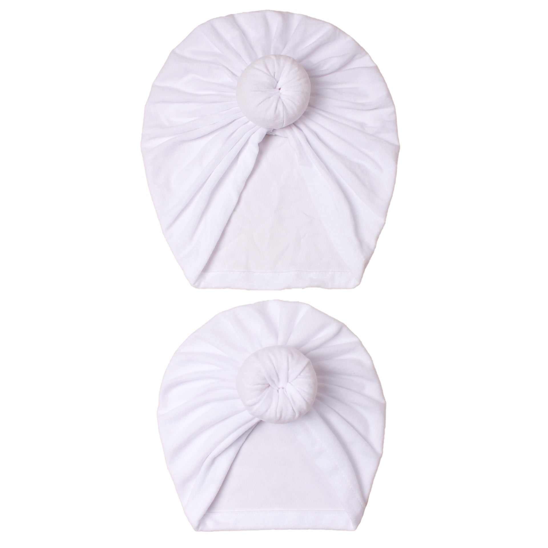 2pcs Parent Child Knotted Cap Thermal Comfortable Cap