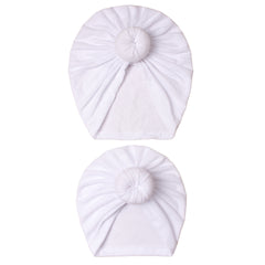 2pcs Parent Child Knotted Cap Thermal Comfortable Cap