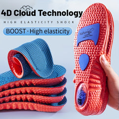 Sports Shock Absorption Insoles High Elastic Deodorant Comfort Running Insoles