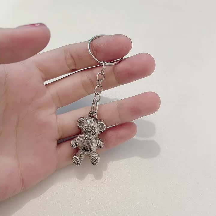 Bear Keychain for Men - Worker Bear Keychain