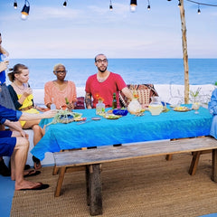 Ocean Party Tablecloths Under the Sea Decor Water Background Beach Tablecloths