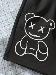 Bear Print Boys Comfortable Quick Drying Shorts for Summer