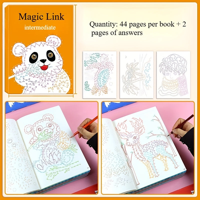 1 Book of 44pcs Complex Patterns Drawing Book