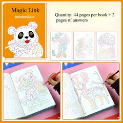 1 Book of 44pcs Complex Patterns Drawing Book