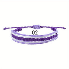 Bohemian Braided Hand Rope for Women Waterproof Bracelet