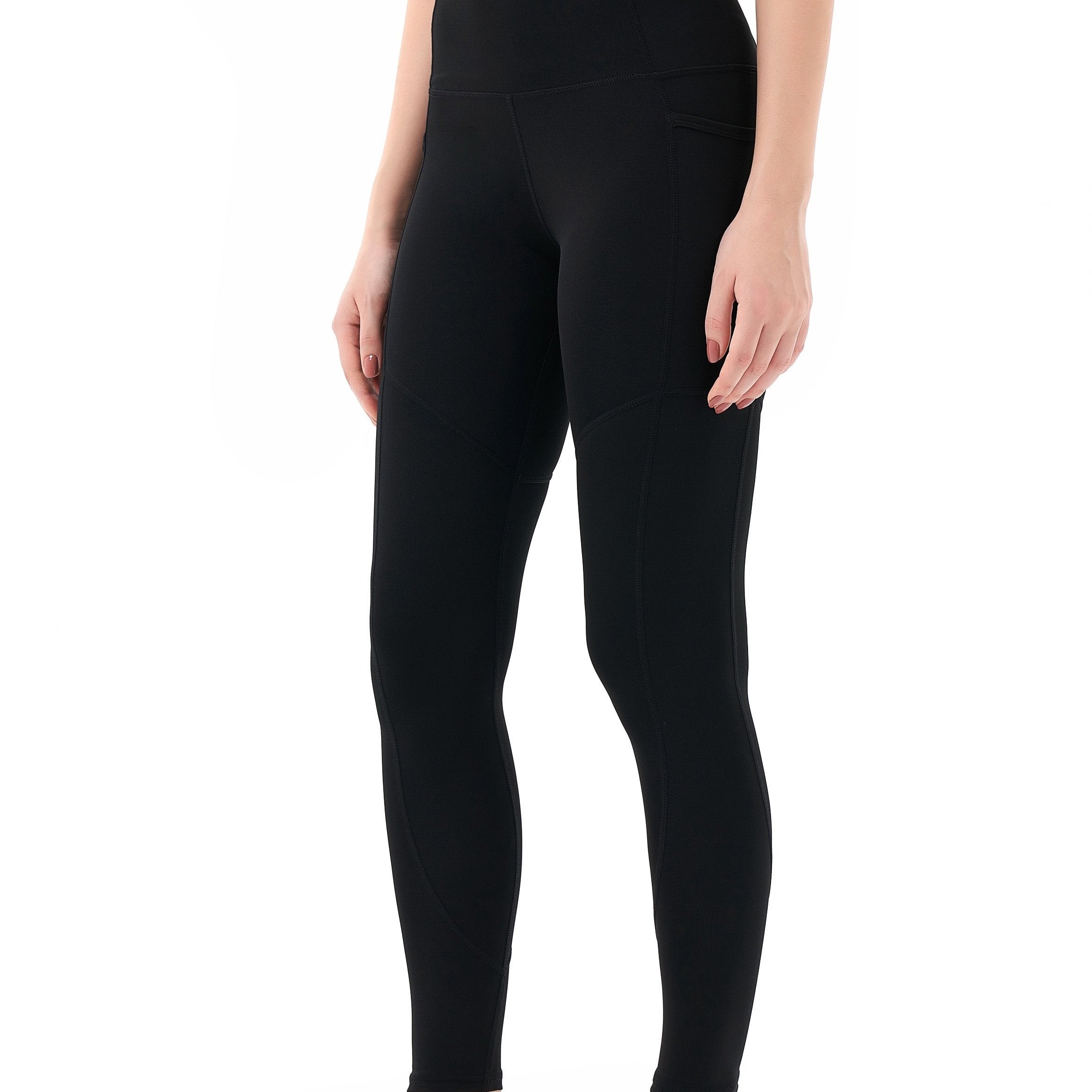High Waist Yoga Leggings With Pockets Compression Gym Pants