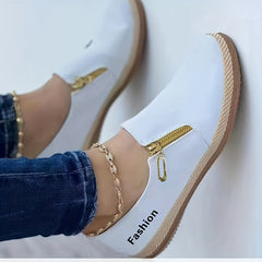Women's Lightweight Flat Walking Shoes Comfortable Slip on Sport Shoes