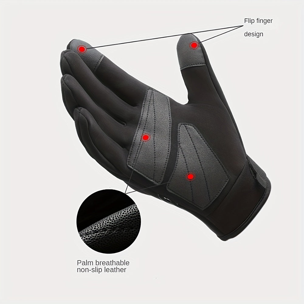 Touch Screen Winter Gloves Water Resistant Anti slip Windproof Thermal