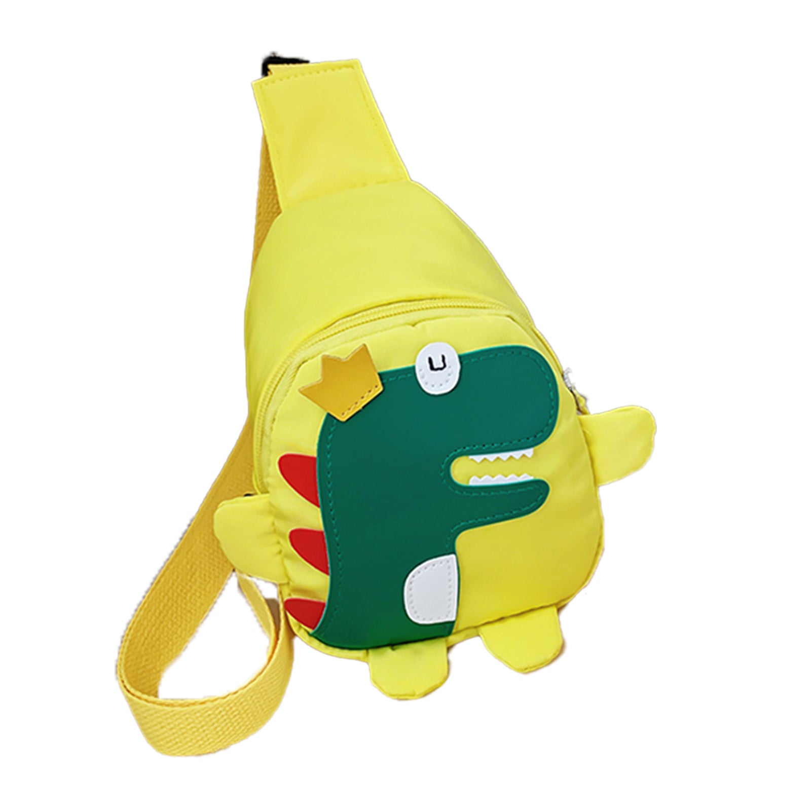 Girls Cartoon Dinosaur Print Canvas Mini Crossbody Bag