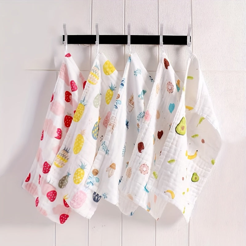 3 Pk Soft Cotton Yarn Baby Wipes Face/Bath Towels