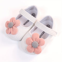 Baby Toddler Shoes Sun Flower Princess Cotton Cloth Step Front Shoes