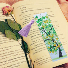 DIY Diamond Painted Leather Tassel Bookmark Embroidery Kit 1pc