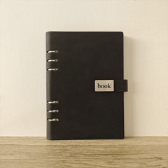 Personalized A5PU Leather Notebook Customized Name Glossy Surface