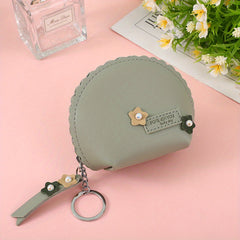 Shell Shaped Flower Coin Purse Key Bag for Girls
