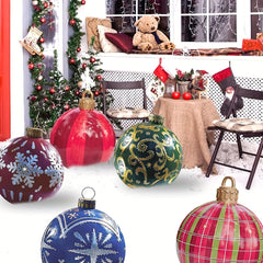 1pc Christmas Inflatable Ball Yard Decor Waterproof & Durable Home Decoration
