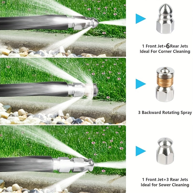 High Pressure Cleaner Drain Sewer Spraying Quick Plug Drain Hose